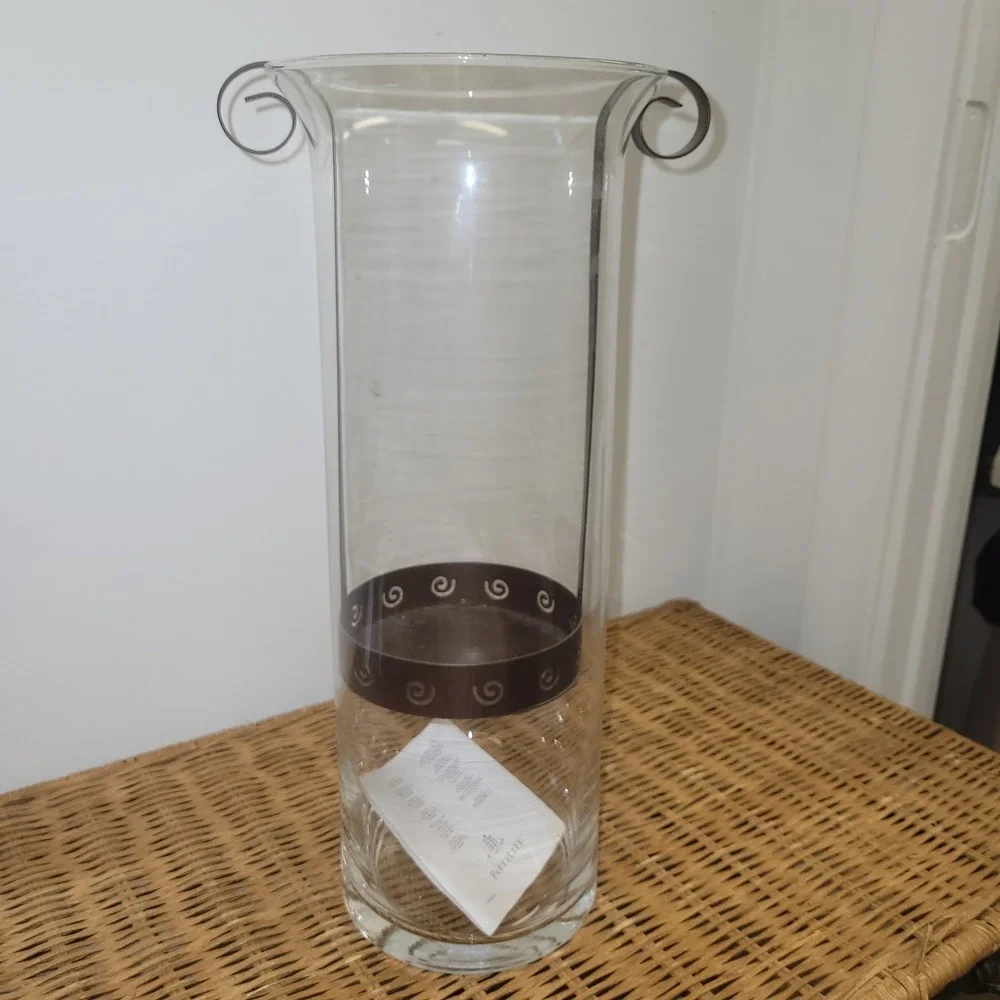 PartyLite Sunesta Candle Holder With Metal Inserts 13 in. Poland P8937 VGUC - Picture 3 of 7